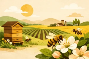 Aumento na produção agro com polinização apícola