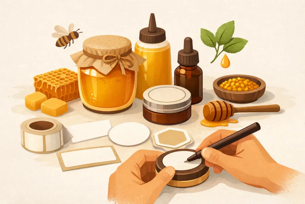Como rotular produtos apícolas corretamente