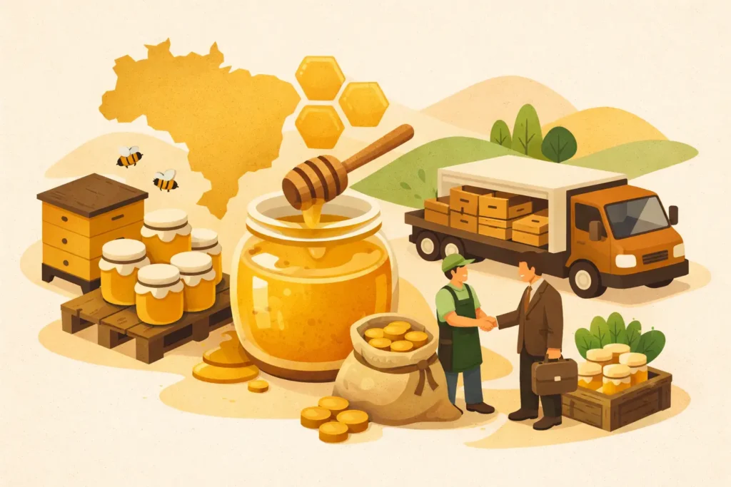 Quem compra mel em quantidade no Brasil?
