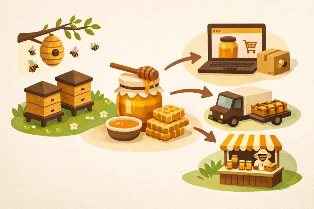 Estratégias para escoar produção apícola