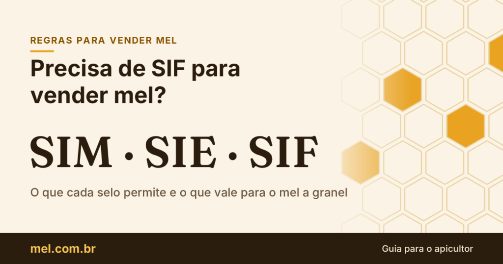 Precisa de SIF para vender mel? SIM, SIE, SIF e SISBI explicados